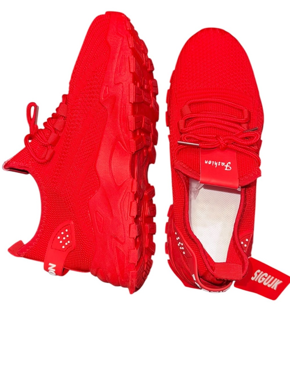 Red Chunky Sneakers Fashion Casual Shoes Unisex Size 38 Streetwear
